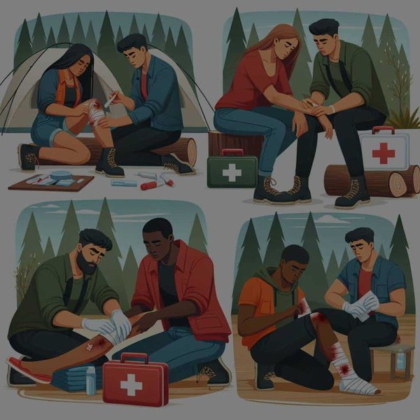 Quels sont les gestes de premiers secours spécifiques aux accidents en camping?