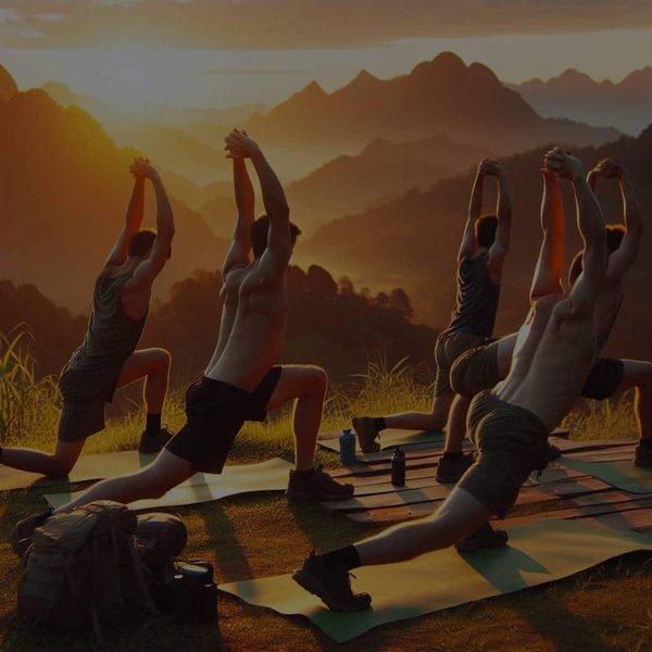 Quels sont les exercices d'échauffement recommandés avant une journée de randonnée?