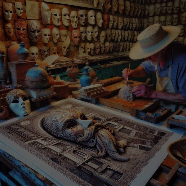 Où trouver des ateliers de confection de masques traditionnels en papier mâché à Venise ?